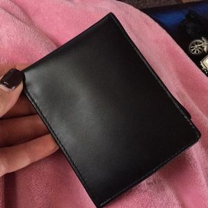 George leather black billfold